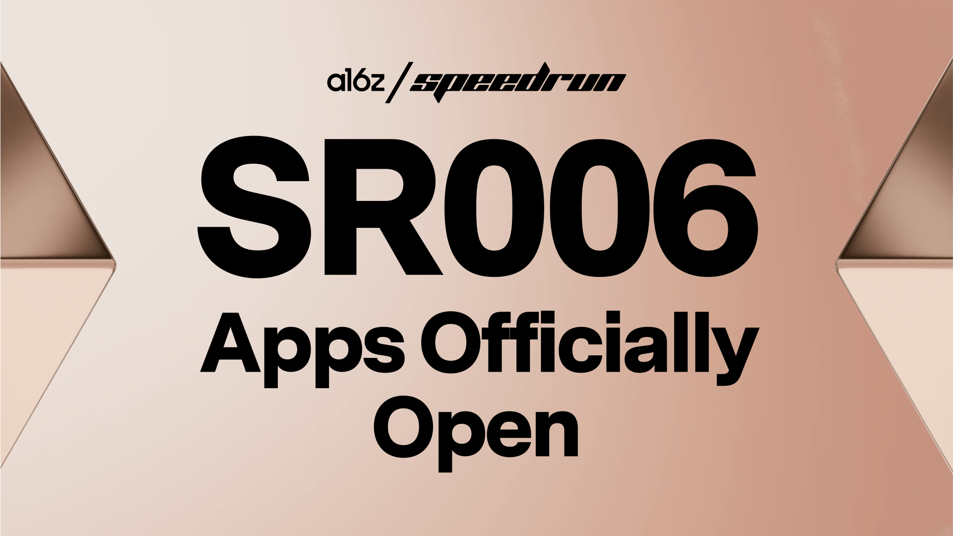 Drop EVERYTHING — speedrun SF applications are live 👀 | Andreessen Horowitz