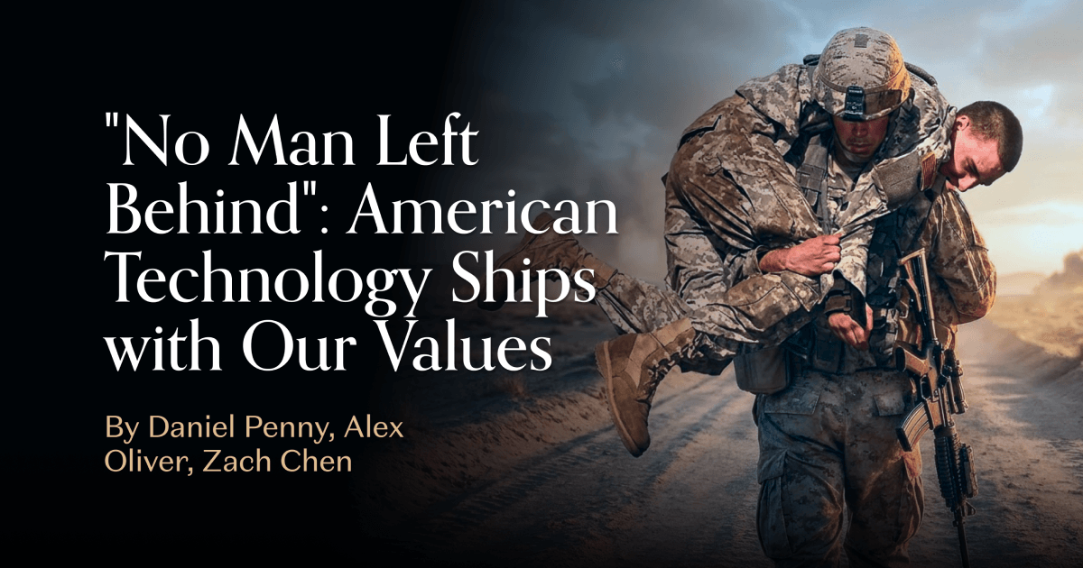 "No Man Left Behind": American Technology Ships with Our Values - Andreessen Horowitz